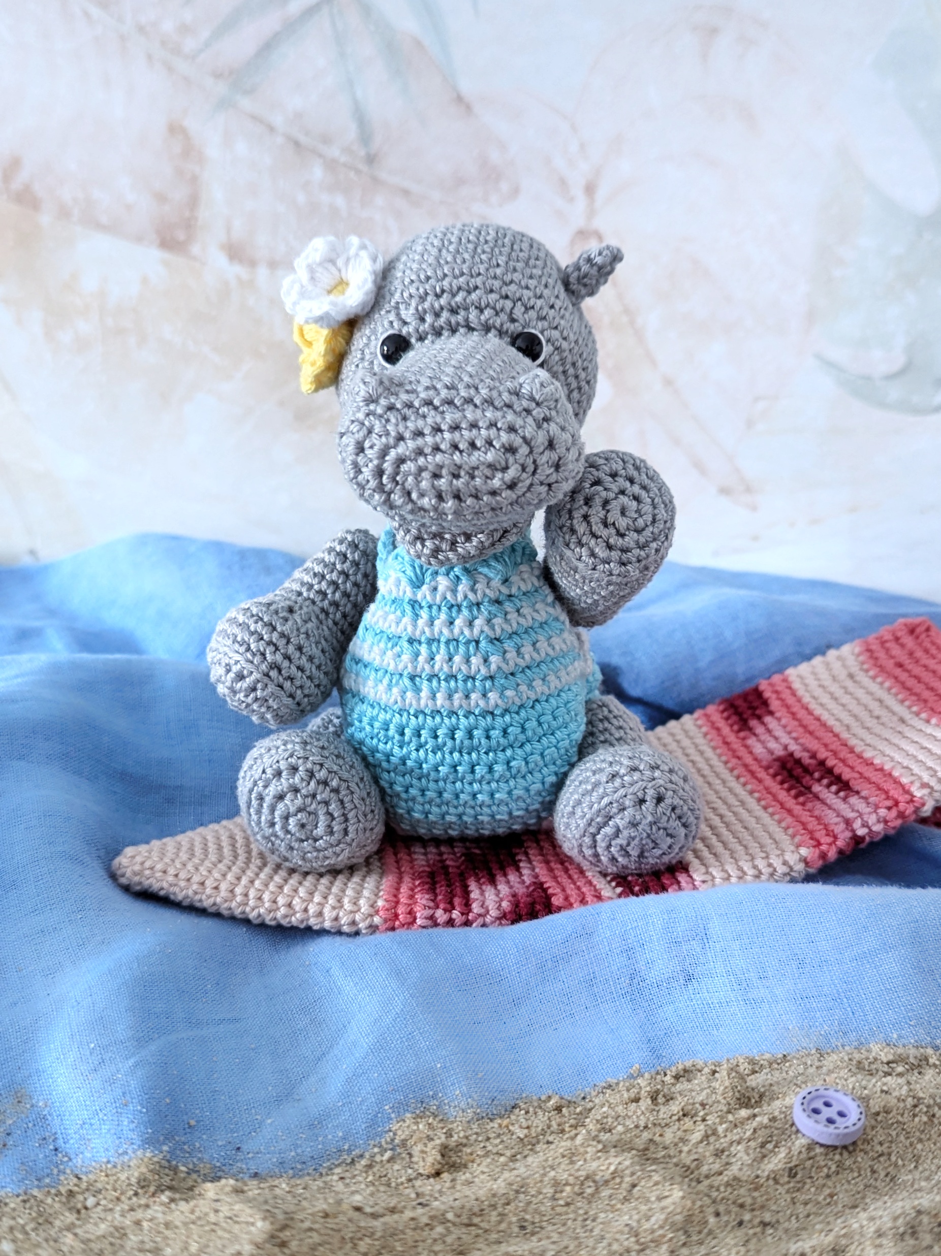 Hugo The Surfing Hippo Trishagurumi hugo-the-surfing-hippo-trishagurumi