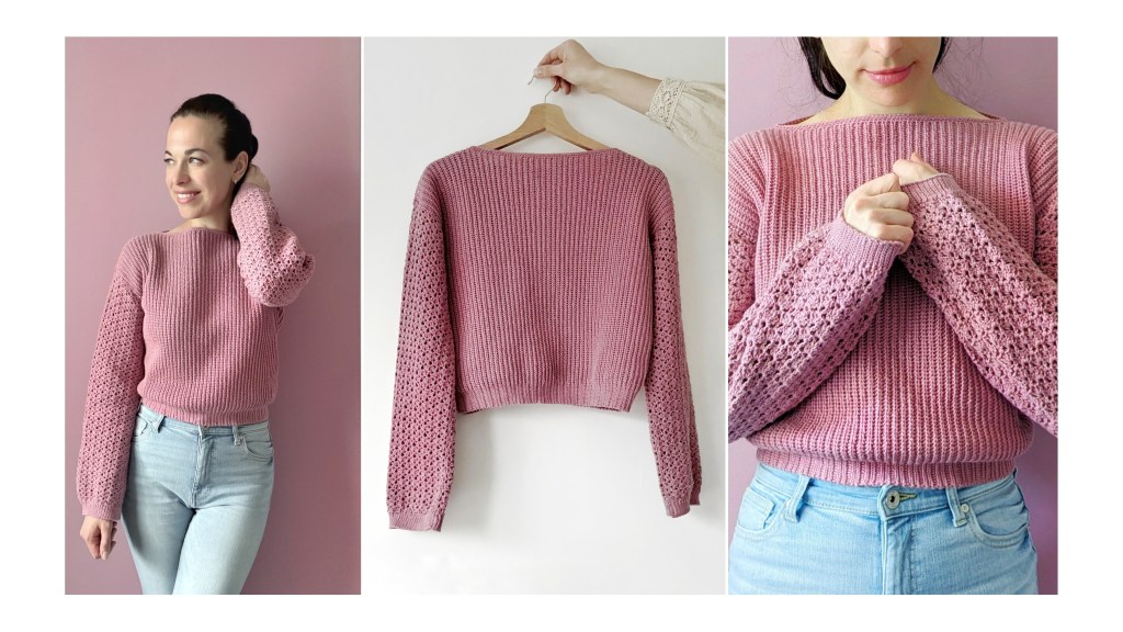 Romantic Crochet Sweater free pattern