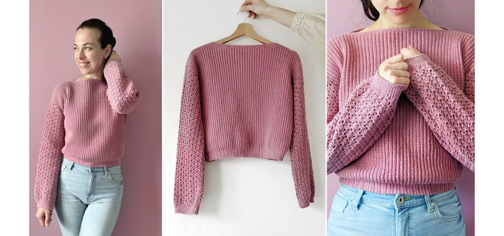 Romantic Crochet Sweater free pattern