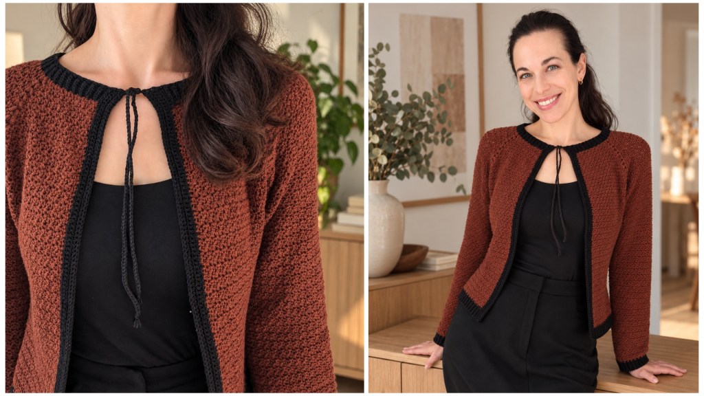 crochet cardigan autumn free pattern by trishagurumi
